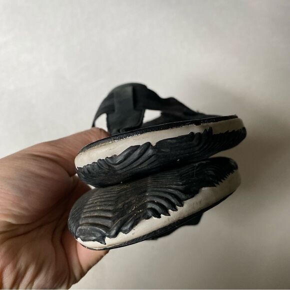 SOREL Women's Out ‘N About Plus leather black flats sandals sling back 8 - Picture 7 of 8